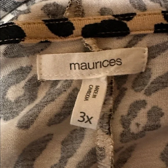 Maurices Animal Print Women's Open Front Kimono - Picture 6 of 8